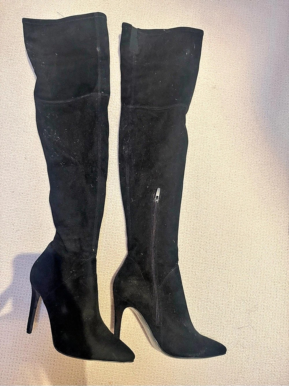 Kendall + Kylie Women's Over-the-Knee Heeled Boots US 8 Black
